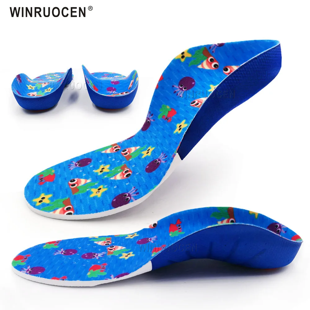 EVA children orthotic insole for Flat Feet Arch Support Kids foot flat inserts OX Leg orthopedic Care Insert Pad | Обувь