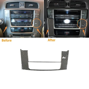 

Carbon Fiber Car Interior GPS Navigation Panel Trim For LEXUS IS250 300 350 2006-2012 Decorative Stickers