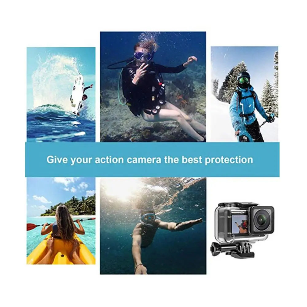 Корпус чехол для DJI Osmo Action водонепроницаемый чехол для фотокамеры 60 м водонепроницаемый защитный корпус Корпус чехол Спортивная камера аксессуары