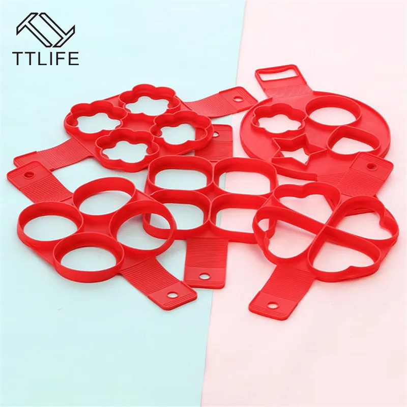 TTLIFE продажи силиконовые блинницы яйцо кольцо производитель с антипригарным легко Фантастическая форма для омлета Кухонные гаджеты Инструменты для приготовления пищи