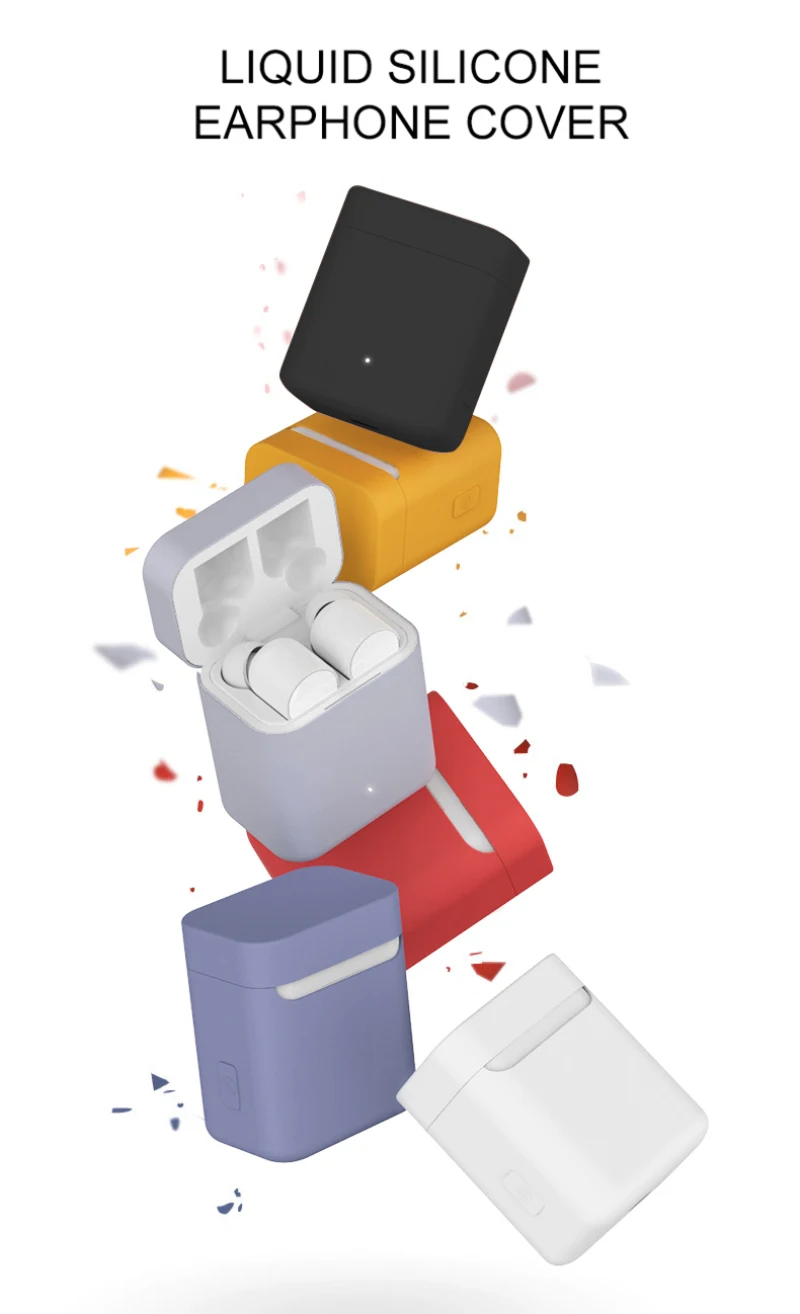 Силиконовый чехол для Xiaomi airdots беспроводная bluetooth гарнитура наушники