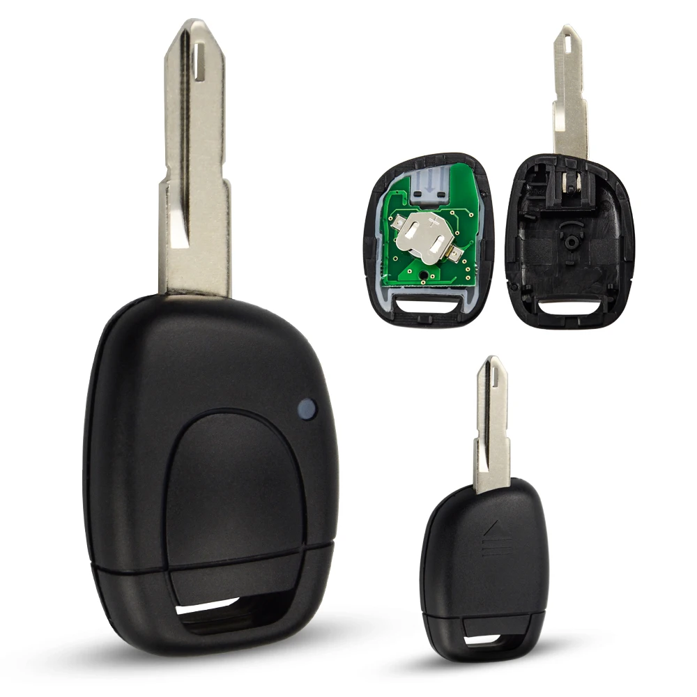 OkeyTech 1 кнопка дистанционного ключа автомобиля для Renault Clio II 2001 2002 2003 2004 2005 434 МГц ID46 чип транспондера NE73 лезвие дистанционного ключа