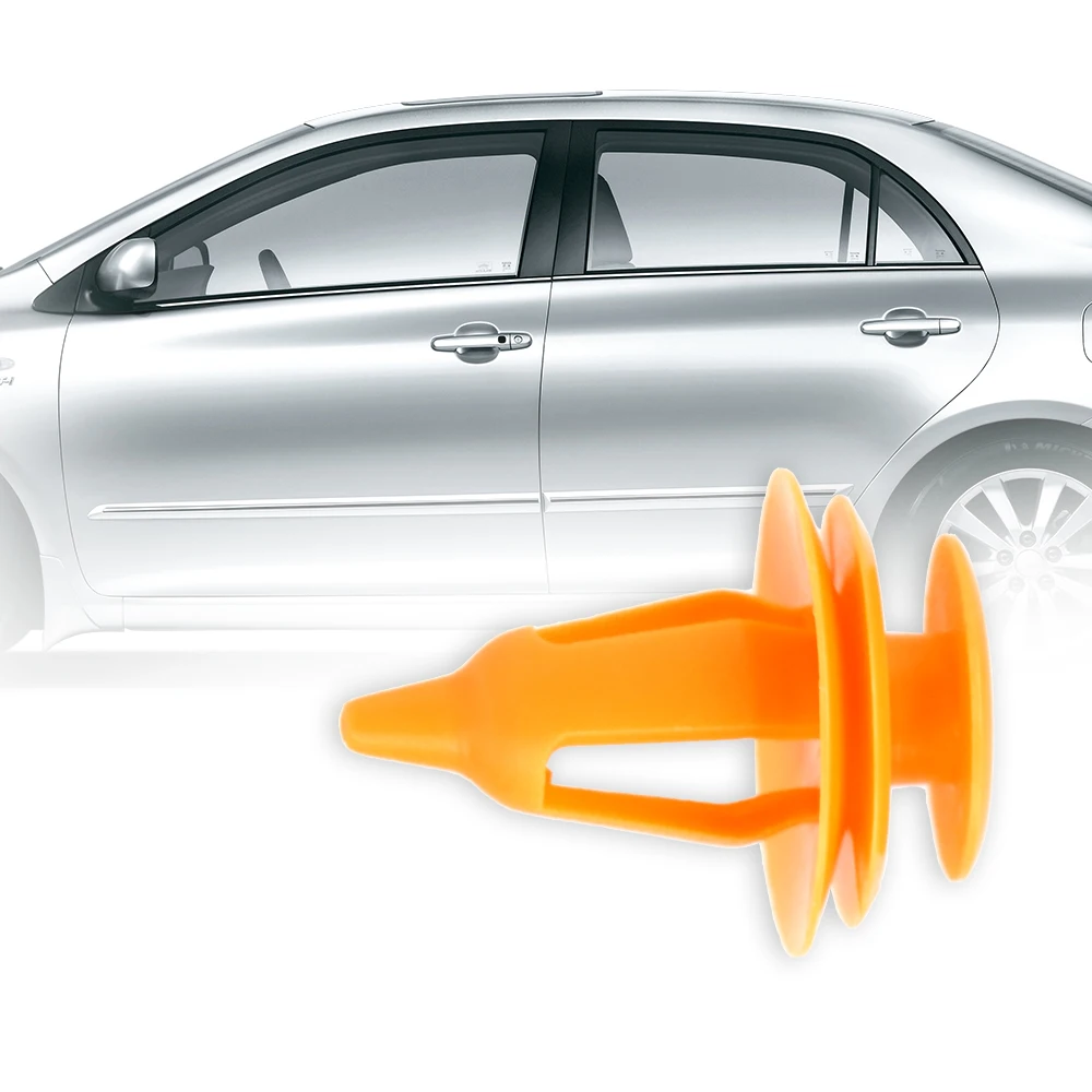 50 шт./пакет подходит для Toyota автомобиля внутренняя отделка карты Панель неподвижного зажима бампер автомобиля пряжка фитинги крепежная пряжка зажим для крыла пряжка
