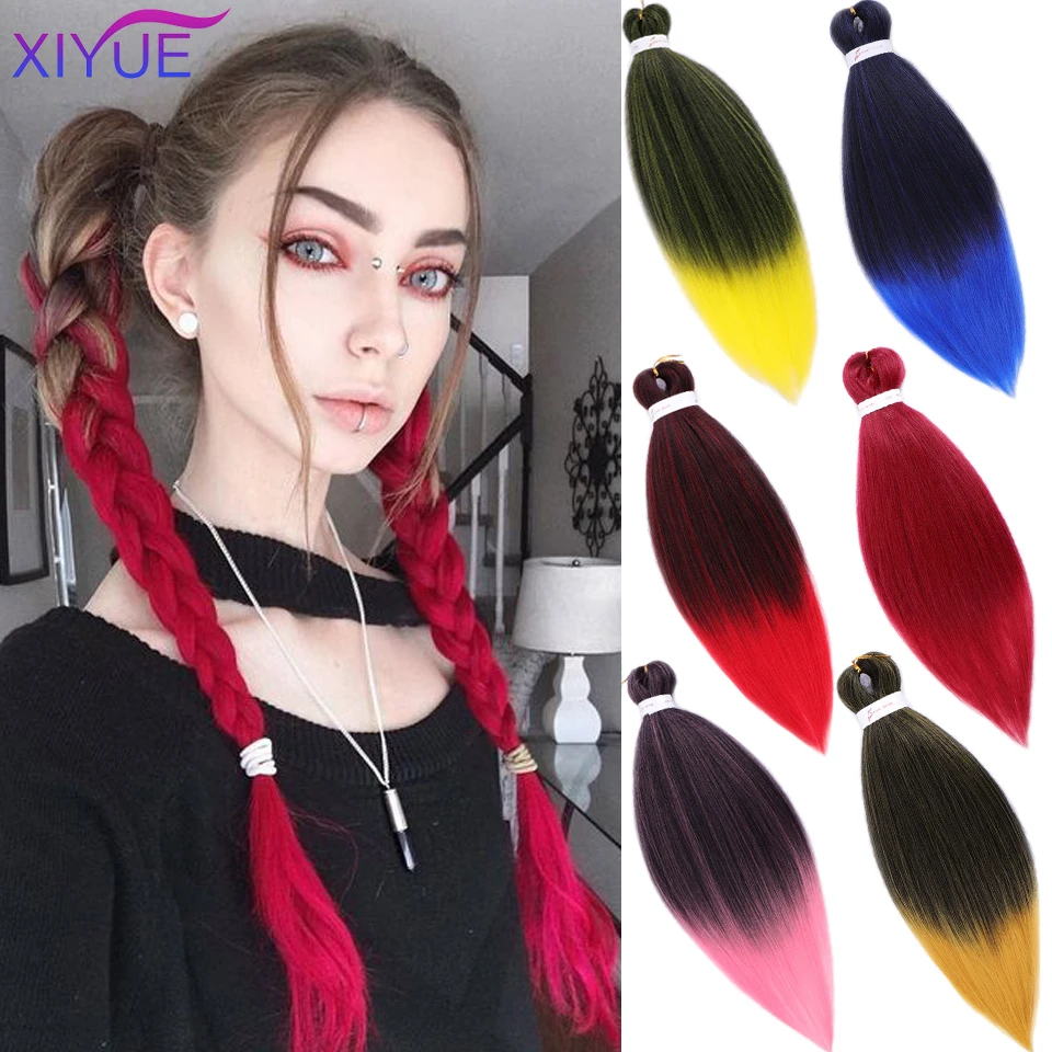 XIYUE Synthetic Braids Hair Extension 26Inches Yaki Easy Jumbo Braids