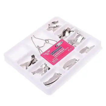 

36 pcs Dental Saddle Contoured Metal Matrices Matrix Universal Kit with Spring Clip Matrix Tofflemire Restorative Tool
