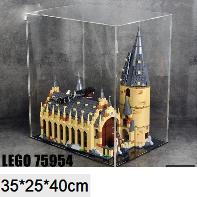 Meget sur Dom ulækkert Display Case Storage Box For Lego 75954 Hogwarts Great Hall Castle Brick  Building Set（not Lego Model） - Storage Box - AliExpress