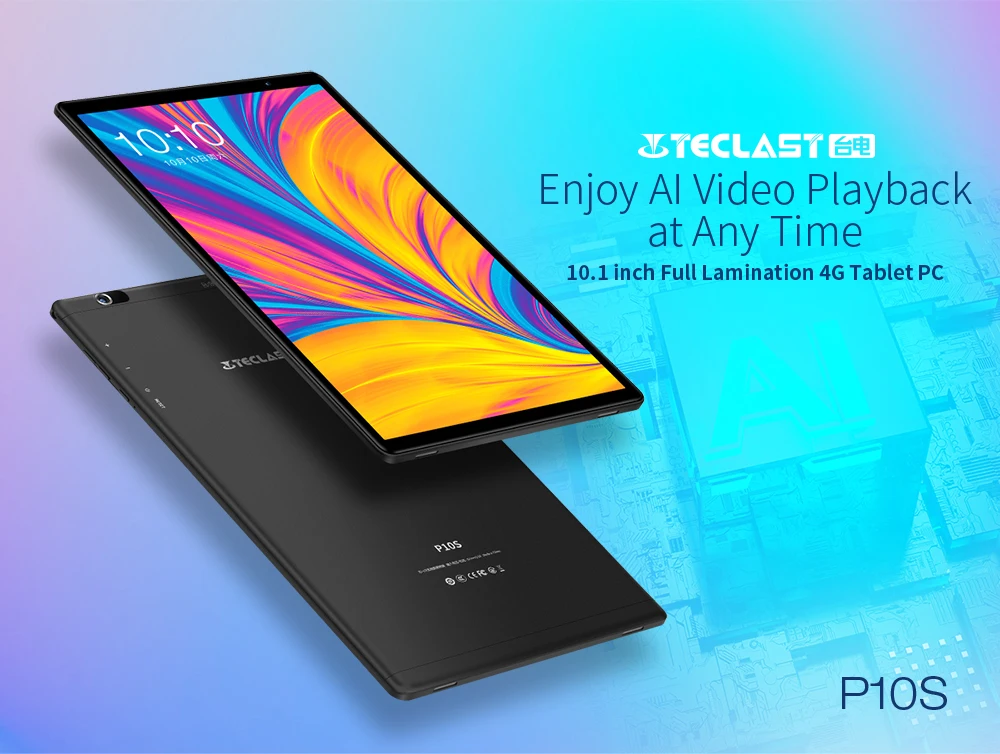 Teclast P10S, 4G, четыре ядра, планшеты, ПК, 10,1 дюймов, 2 Гб ОЗУ, 32 Гб ПЗУ, двойной WiFi, Android 9,0, SC9863A, 1280x800, планшет, gps