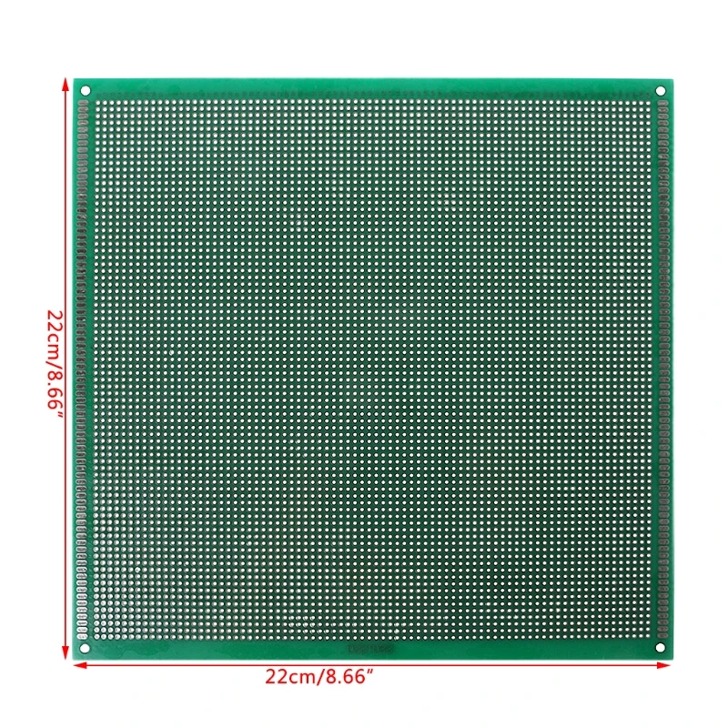 22x22 см двухсторонний Прототип PCB Луженая DIY универсальная FR4 печатная плата Прямая поставка поддержка