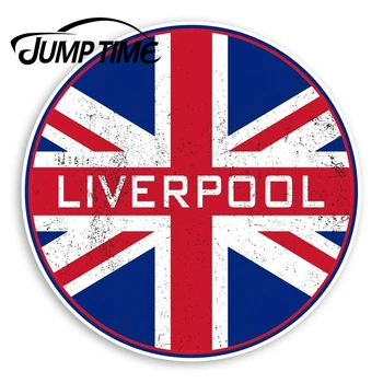 

Jump Time Liverpool England Vinyl Stickers - UK Flag Sticker LuggageWaterproof Car Decal Trunk Car Accessories