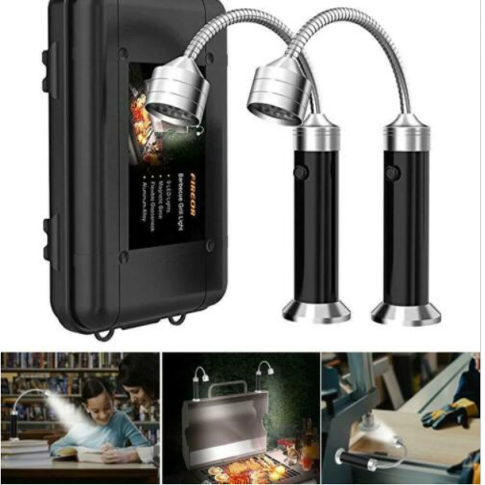 

Barbecue Grill Light Magnetic 360 Degree Adjustable BBQ Light Weather Heat Resistant Outdoor Grills Lights Bbq Accessories Tools