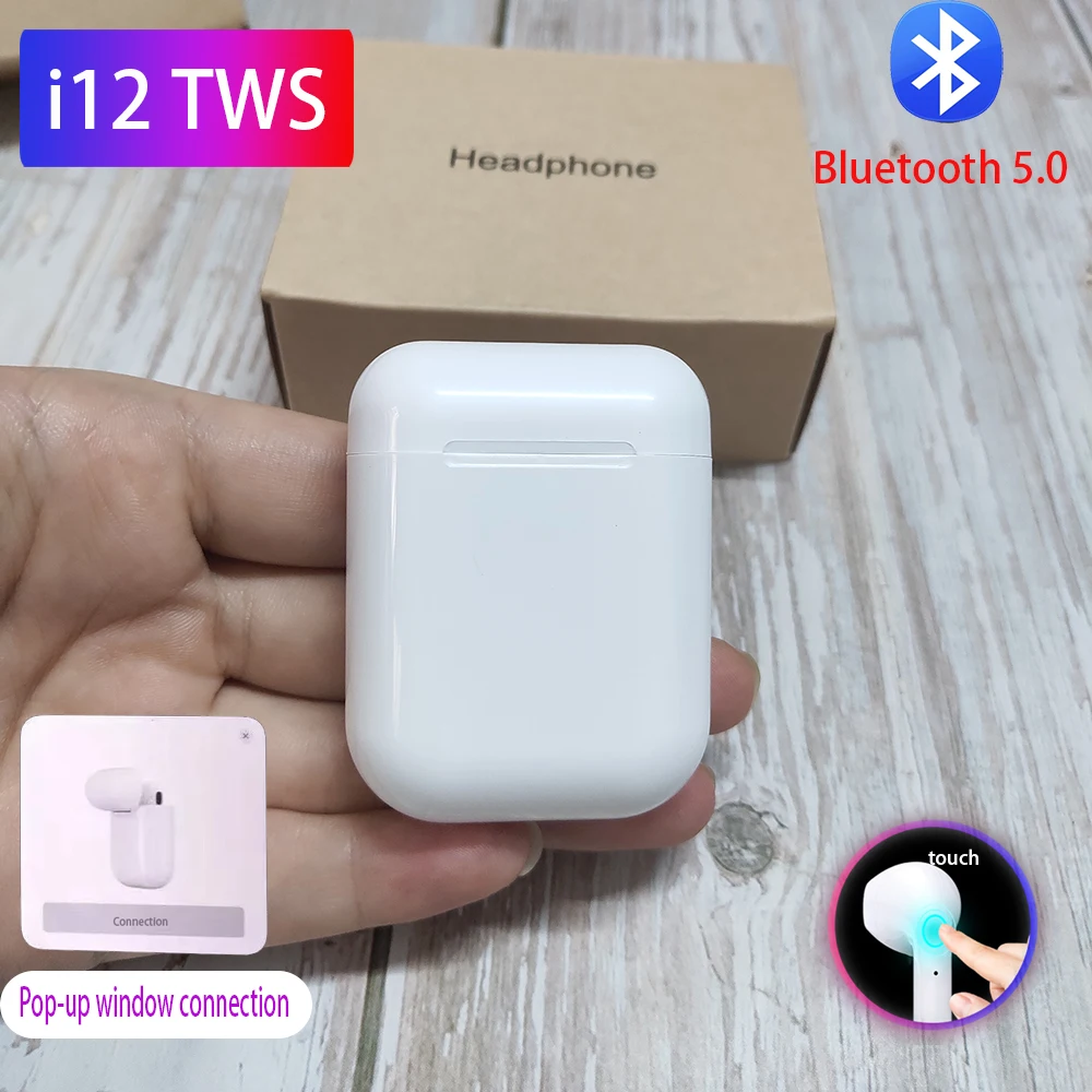 I12 TWS беспроводные наушники Bluetooth 5,0 i7s спортивные наушники портативные наушники pk i11 i12 i30 i60 i80 i100 tws fones