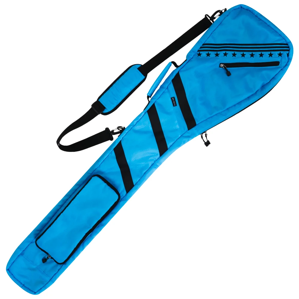 Light blue Сумка для гольфа, клюшки, чехол для гольфа, полоса и звезда, складная сумка на молнии, плотная и жесткая сумка для переноски - Цвет: Light blue