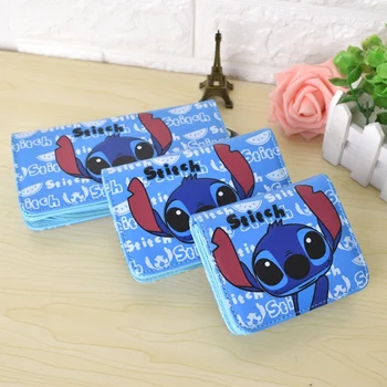 

Cute Cartoon Stitch Spongebob Wallets Women Leather Purse Wallet Card Holder Cartoon Anime Children Wallets for Kids Gifts