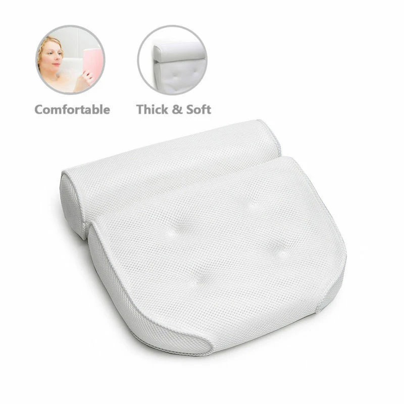 1* Подушка для ванны дышащая 3D сетка спа подушка для ванны с присосками поддержка шеи спины джакузи