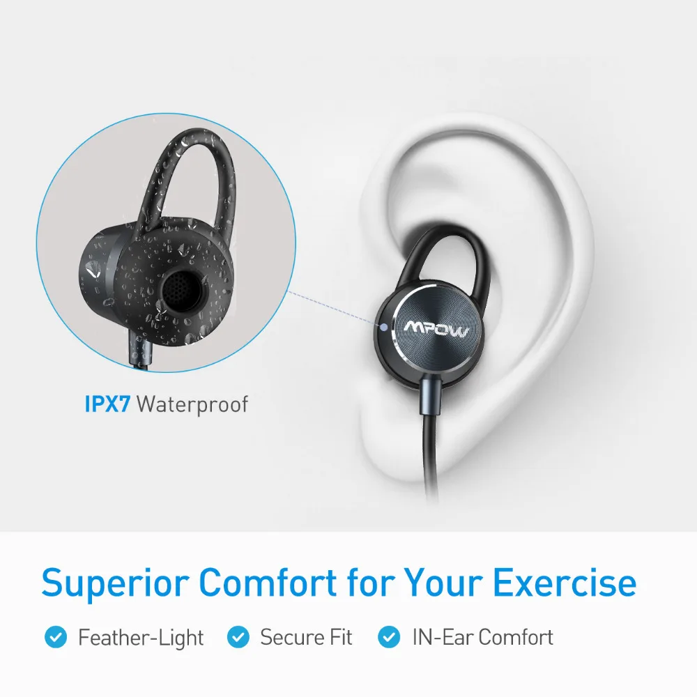 Оригинальные MPOW Портативные Магнитные bluetooth-наушники bluetooth-стереонаушники водонепроницаемые спортивные наушники