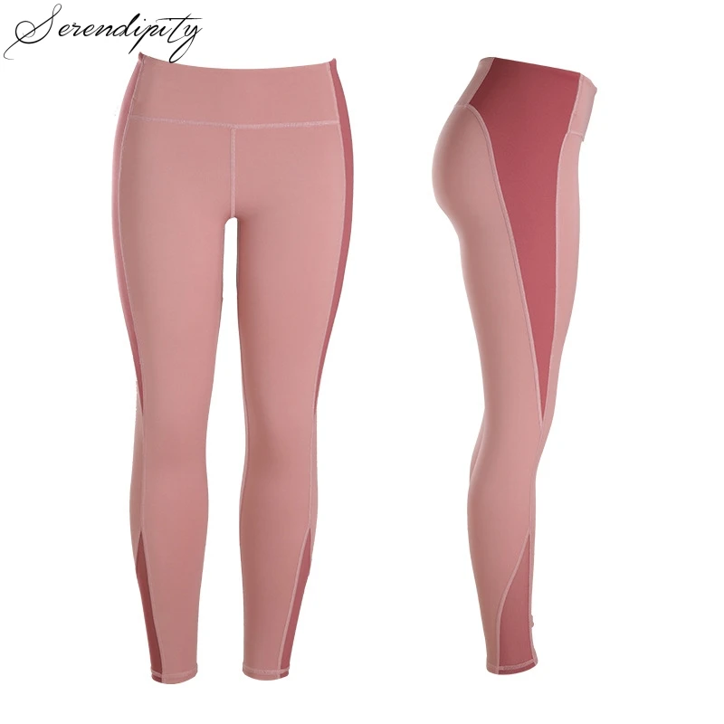 Red Pants SRDP, высокая талия, бесшовные леггинсы для бега для женщин, леггинсы для спортзала, супер эластичные штаны, Капри, для фитнеса, спортивные женские штаны для бега - Цвет: Red Pants