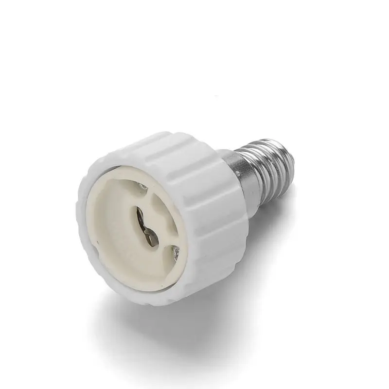 E14 к GU10 держатель лампы адаптер ЕС люстра разъем к фарфору Gu10 2Pin Светодиодный прожектор розетка лампа удлинитель адаптер конвертер