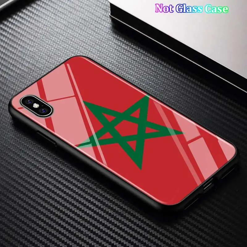 Черный чехол MA Maroc с флагом Марокко для iPhone 11 11Pro X XR XS Max для iPhone 8 7 6 6S Plus 5S 5 SE глянцевый чехол для телефона