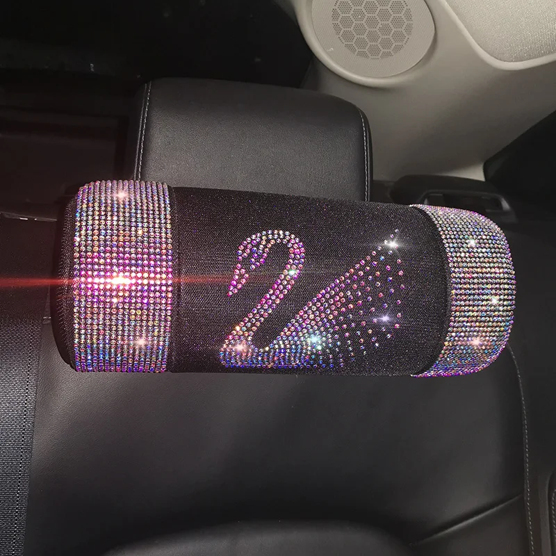 

Cute Diamond Breathable Pillows Auto Interior Heardrest Neck Waist Hold Pillows