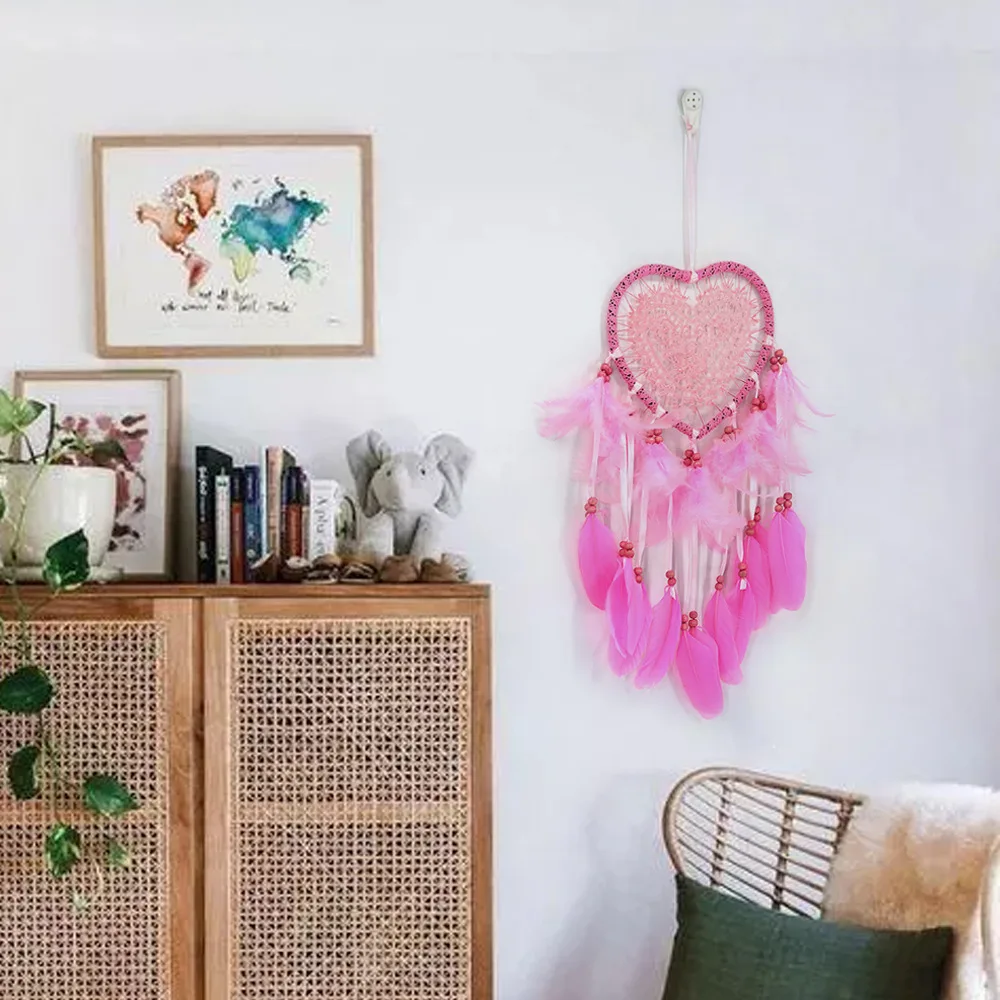 Настенный Ловец снов ручной работы светодиодный Плетенный Колокольчик для