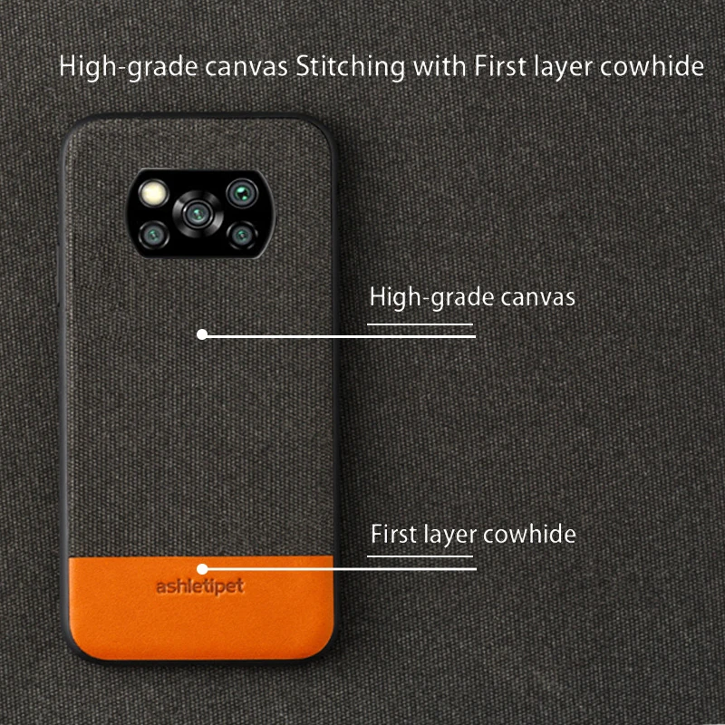 Fabric Man business Magnetic case For POCO X3 Pro coque For xiaomi mi 10 pro 10Ultra 9SE 9 T cover For Redmi note 9s 9 pro 8 7