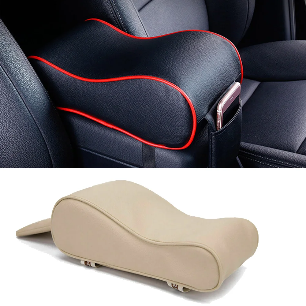 Интерьер автомобиля искусственная кожа+ пены памяти центр консольный подлокотник с ящиком подушка для Honda Accord Civic C-RV Toyota Camry Corolla