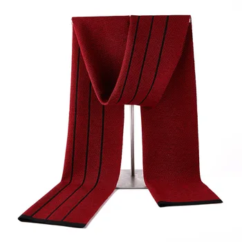 

Scarf Men's Winter Plaid Wool Cashmere Knitted Jacquard Scarf Men's Autumn And Winter Business Scarf European And American-Style