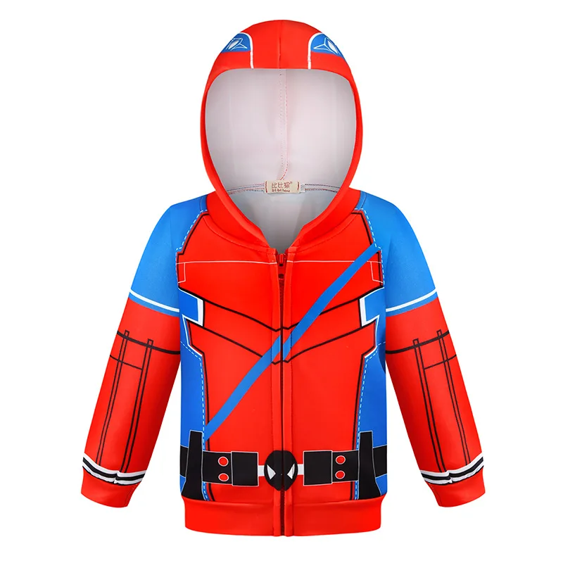 Марвел Капитан Железный человек Дарт Вейдер Человек-паук Дэдпул толстовка с капюшоном Мстители 4 куртка для мальчиков осенние детские пальто