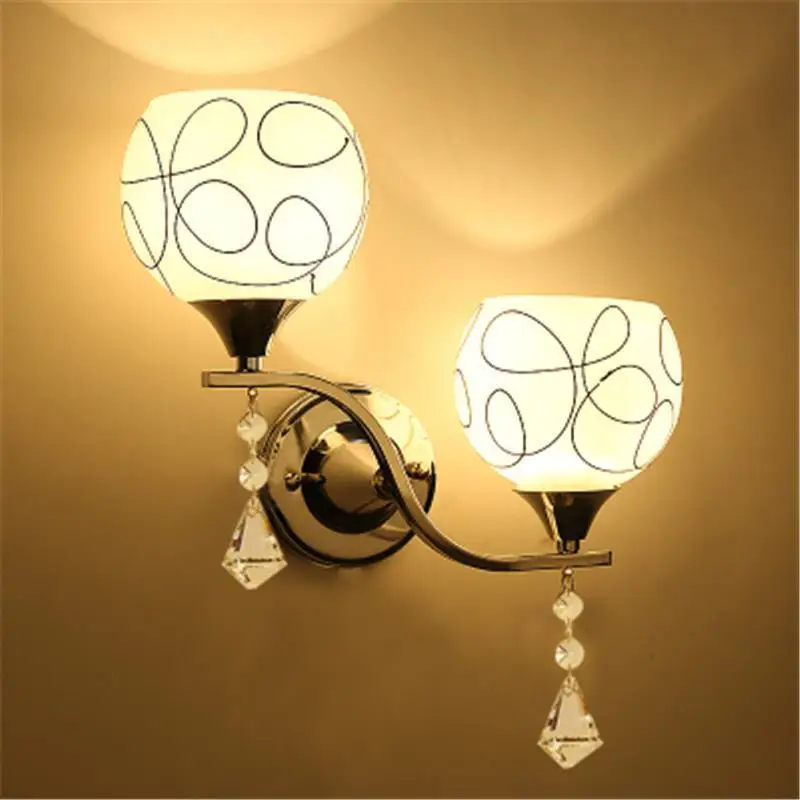 Coiffeuse Avec Miroir, лампа для ванной, Хрустальная, для спальни, аппликация, Murale, светильник, Wandlamp, Lampara De Pared, внутренний настенный светильник