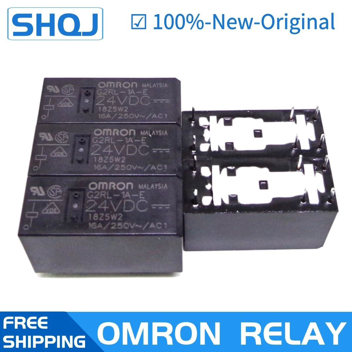 OMRON G2RL-1-E-12V Relay 16A  250VAC  SPDT Low Profile Relay 2 pcs 