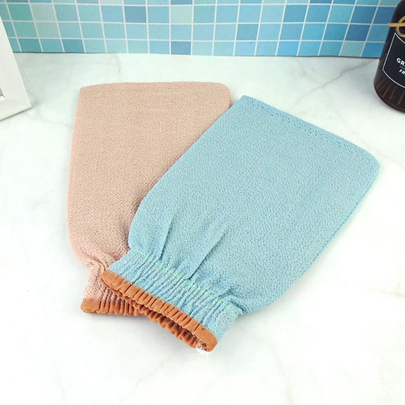 Bath-Gloves Shower Scrub Exfoliating Korean-Style for Random-Color Viscose-Fiber/polyester-Cotton