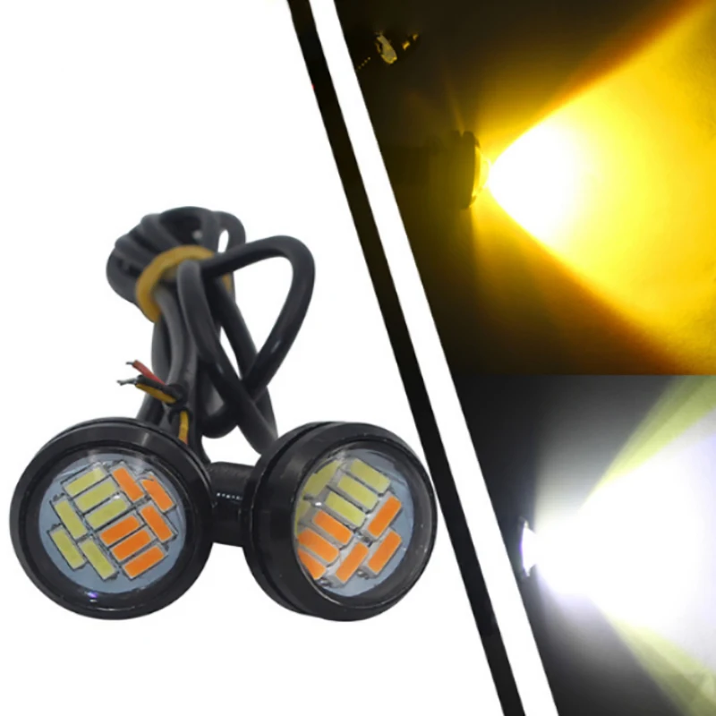 

2pcs 5W Eagle Eye LED 23mm Hawkeye Reverse Backup Light DRL Daytime Running Light Signal Bulb Fog Lamp for Motorcycle Car DC 12V