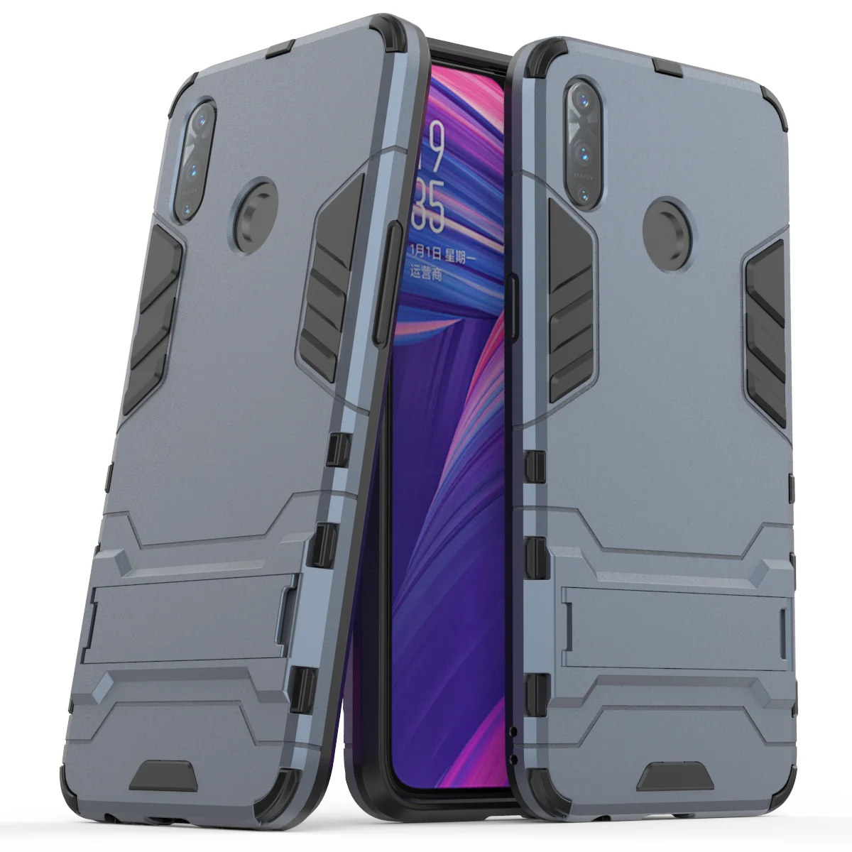 Для OPPO Realme 3 Чехол realme3 армированный противоударный жесткий силиконовый