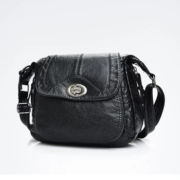 

MJ Women Crossbody Bags Casual Soft PU Leather Messenger Bag Female Small Bags Multiple Pockets Versatile High Capacity
