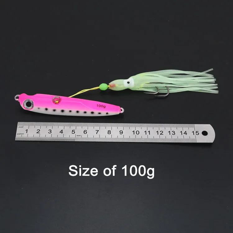 Рыбалка 2 шт. INCHIKU Jig Deep Sea металлическая свинцовая рыба с осьминога световая приманка для рыбалки 80 г 100 г