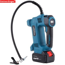18V lithium battery powered cordless Electric air pump electric inflator with car charger