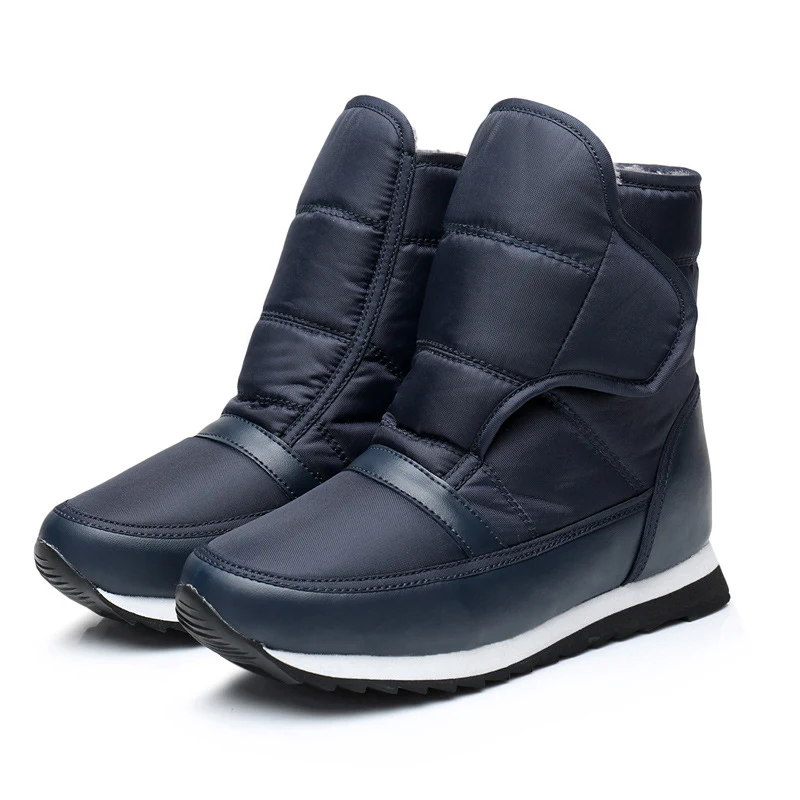 

MCCKLE Women Winter Warm Snow Boots Women's Short Plush Platform Woman Non Slip Hook Loop Ladies Ankle Boots Female Shoes New