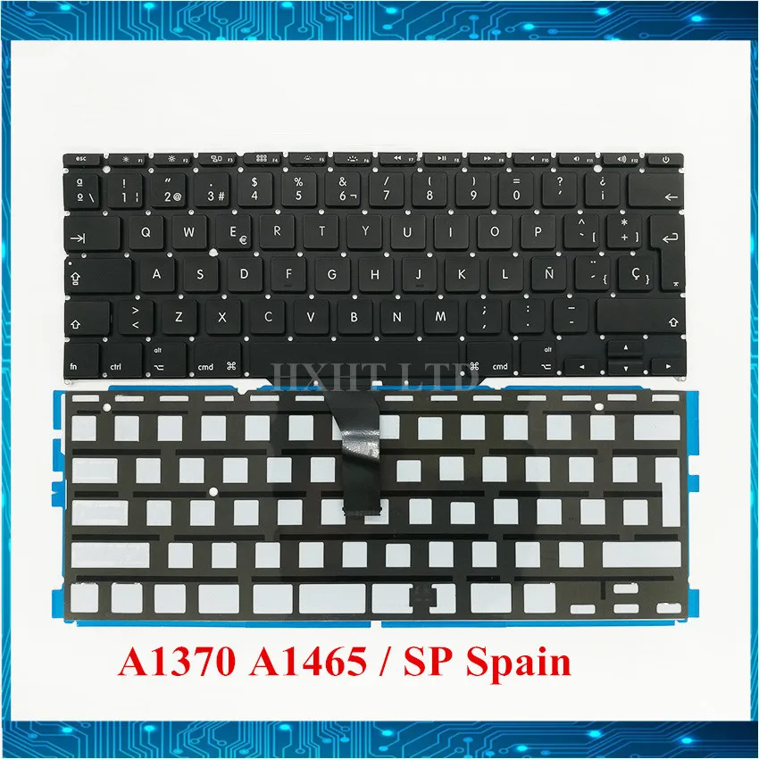 Новая испанская клавиатура A1370 A1465 SP с подсветкой для Macbook Air 11 &quotA1370 Клавиатура