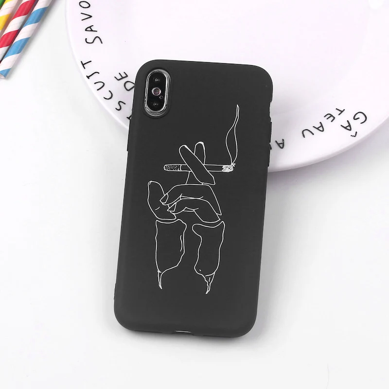 K Для яблок IPhone7Plus 8Plus силиконовый простой прочный мягкий чехол для задней крышки не для IPone iPhone Smax Apple Phone защитные чехлы - Цвет: K