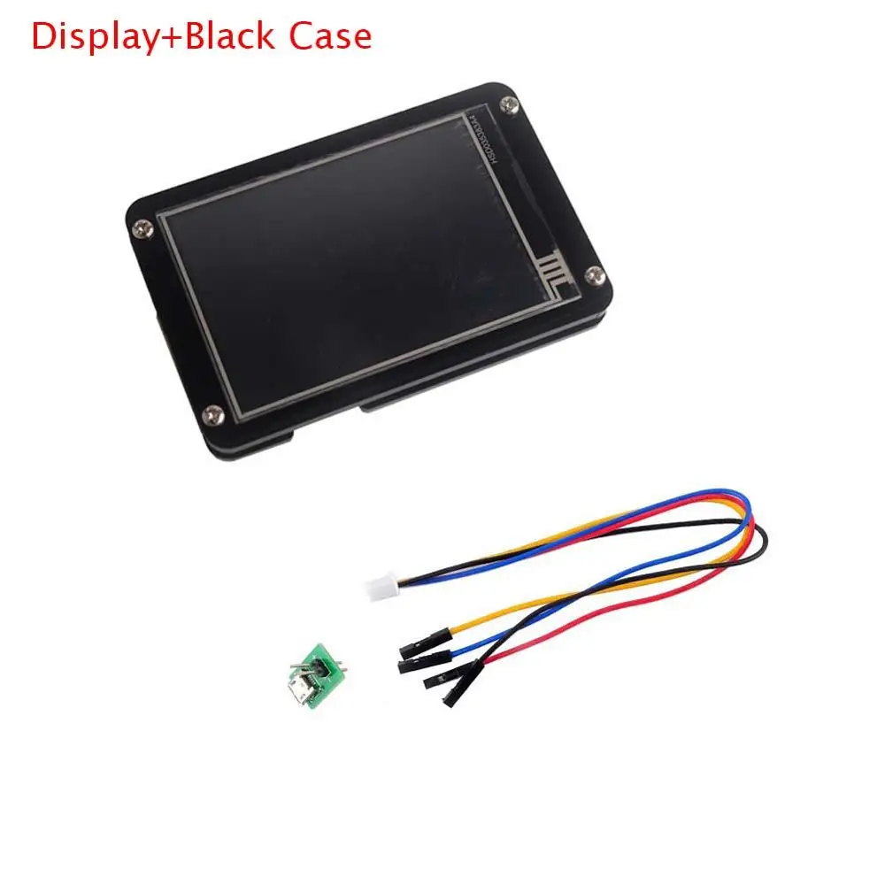 Display Black Case Nextion Enhanced 3,5 дюймов usart HMI резистивный сенсорный экран NX4832K035 прозрачный/черный акриловый чехол Плата расширения - Комплект: Display Black Case