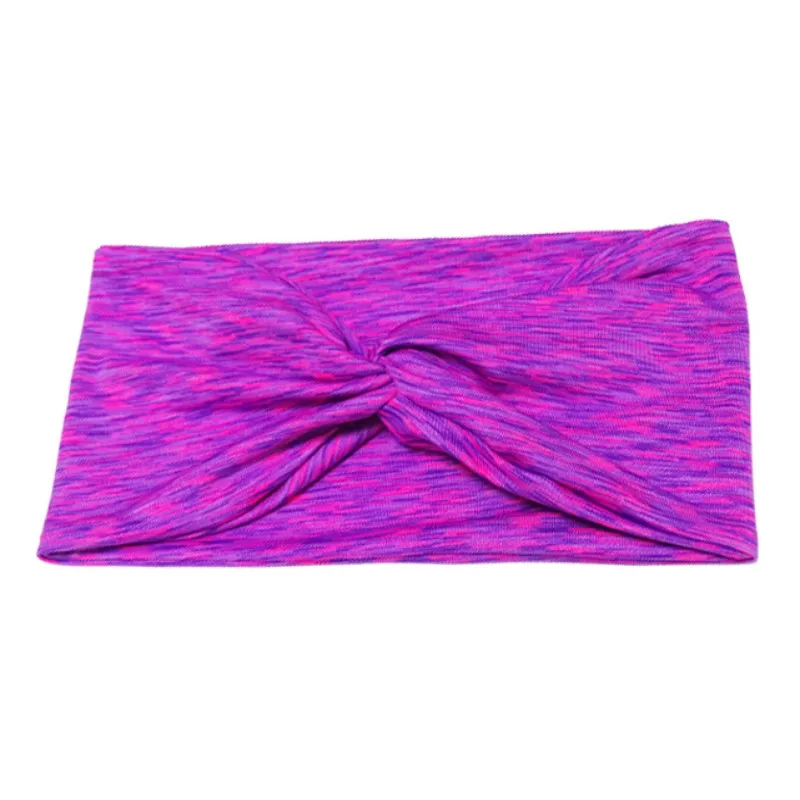 Женские спортивные повязки на голову для йоги дышащие быстросохнущие удобные эластичные Нескользящие головные повязки для йоги абсорбирующие пот головной платок - Цвет: E