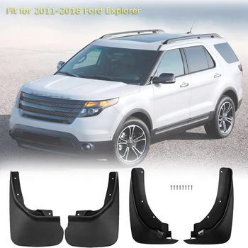 

Upgraded Mud Flaps Mud Guards for Ford Explorer 2011-2018 Fender Full Protection Splash Guards Mudguard 4Pcs