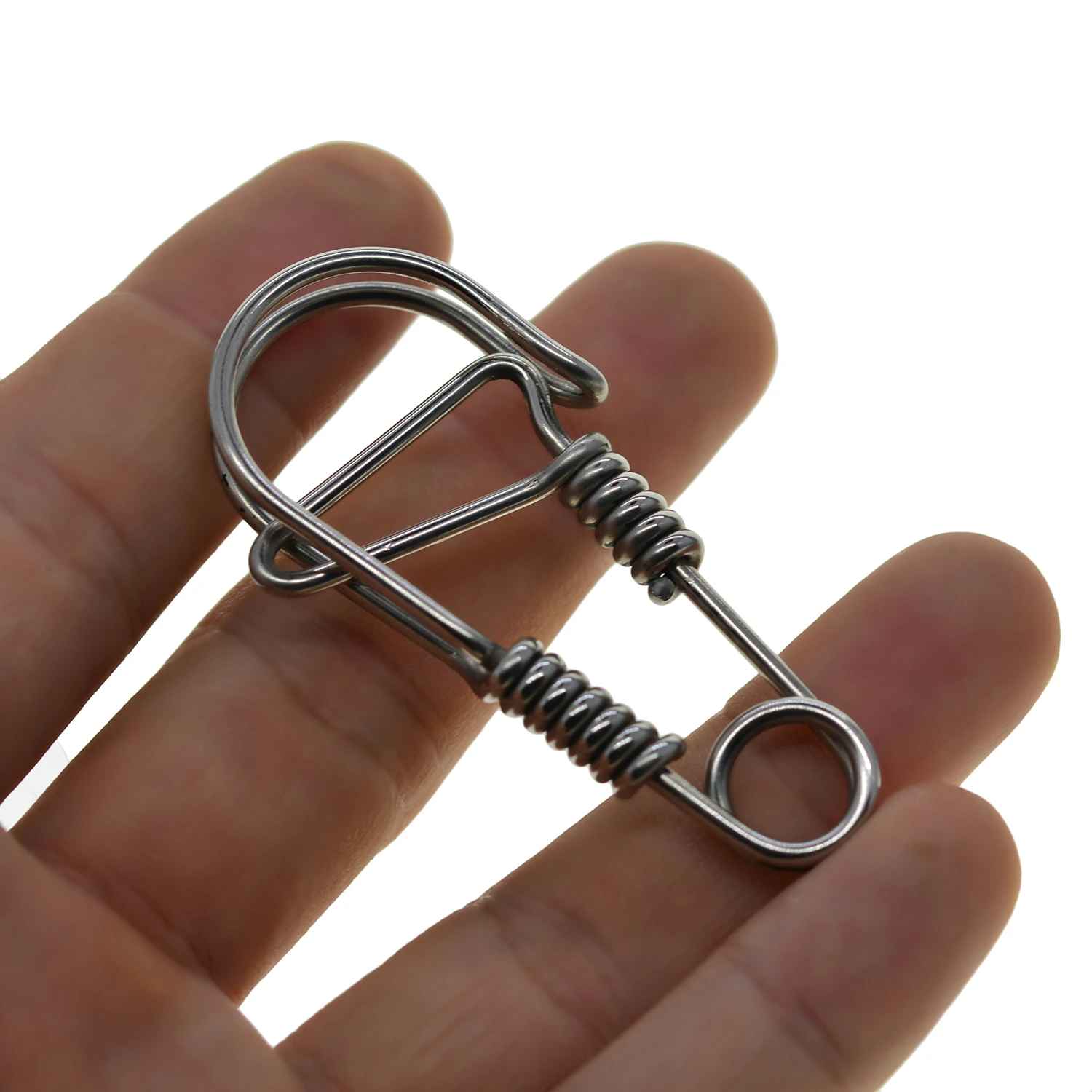Wire Snap Clip Hook Carabiner Car Key Ring Keychain Clasp DIY Gift for  Women Men