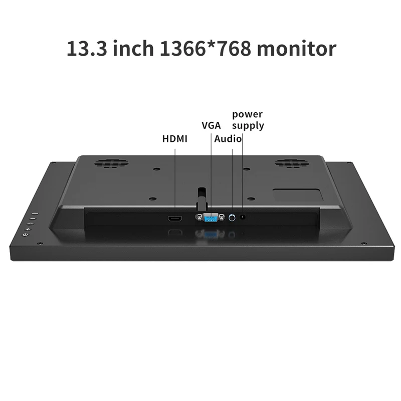 Monitor para Jogos Portátil de 12 dc para pc Monitor Pequeno Polegadas 1080p Hdmi Vga Usb Bnc av 12v Raspberry pi pc Ips 2 Monitores LCD