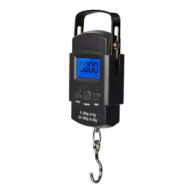 

50KG 5/10g Mini Portable Digital Scale With One Meter Tape Measur For Fishing Luggage Kitchen Weighting