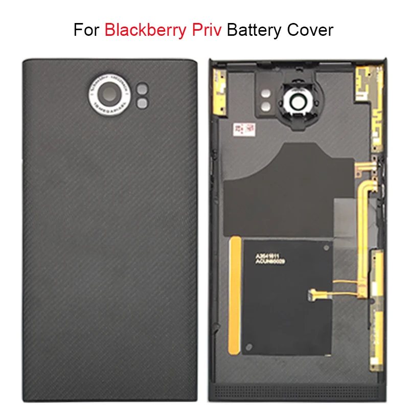 Battery Cover Rear Housing Back Case + Front Frame Bezel For Blackberry Priv With Wireless Changer Replacement Part | Мобильные