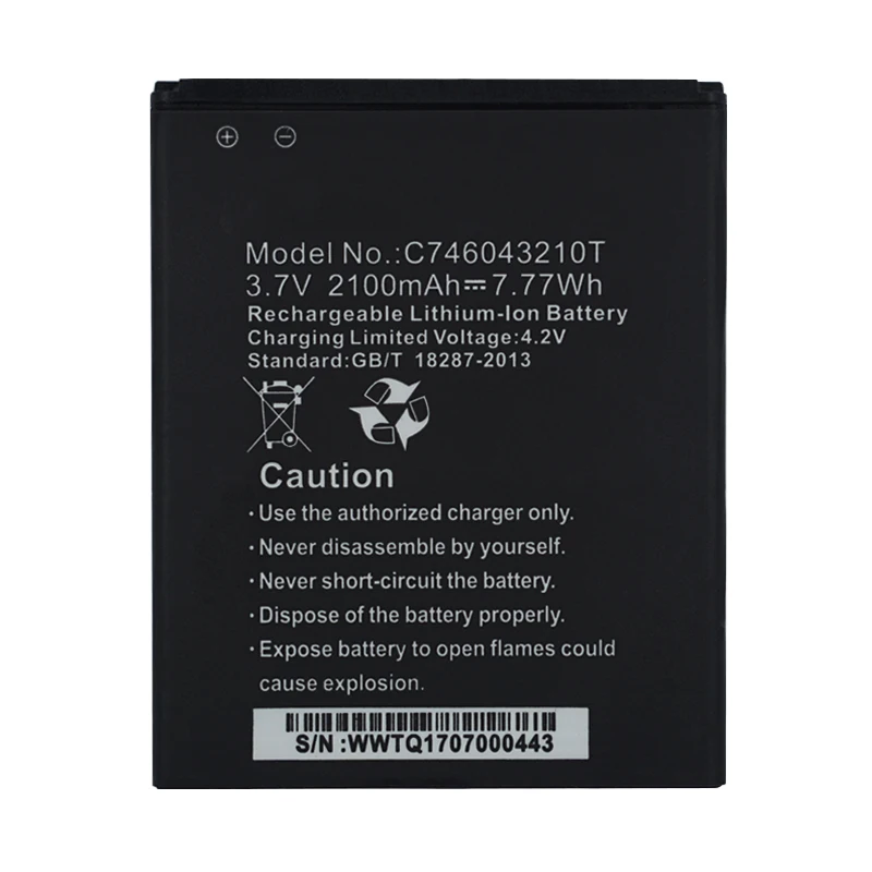 Сменный литий-ионный аккумулятор C746043210T 3 7 В 2100 мАч для BLU STUDIO 5 0 D530 D530X D531K D530e D530k |