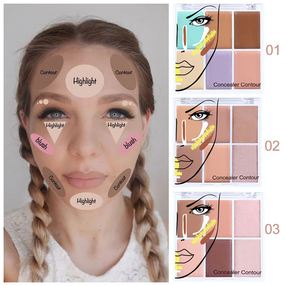

Full Cover 6 Colors Power Concealer Makeup Eye Dark Circles Cream Face Corrector Waterproof Make Up Hide Blemish Base Cosmetic