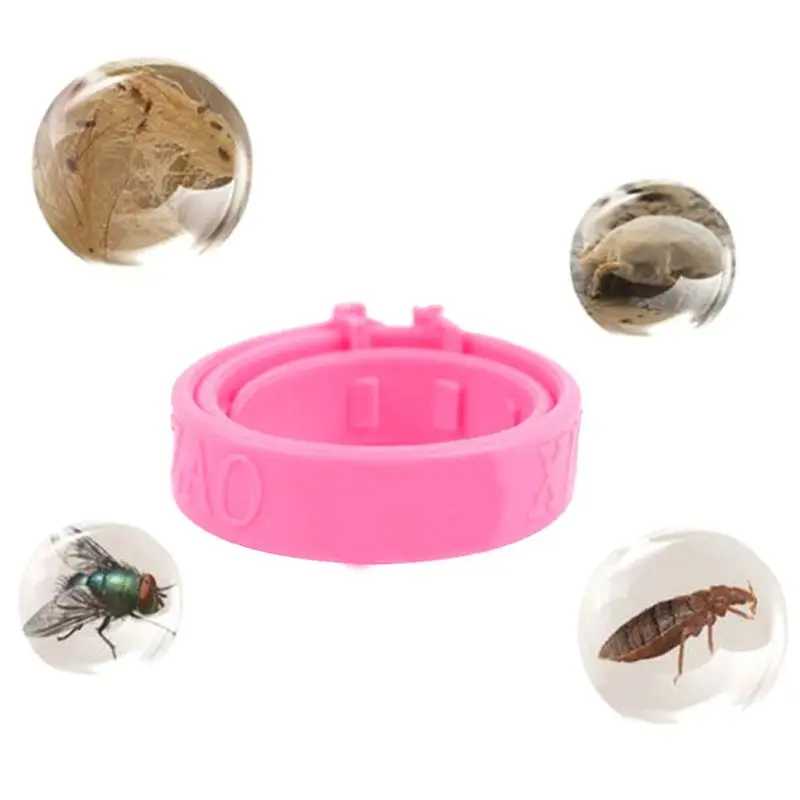 Pink Pet Flea Repellent Collar Pet Dog Supplies,Pet Collar for Dogs & Cats to Repel Flea / Mosquito / Tick,Pink