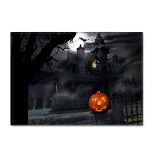 Коврик для двери на Хэллоуин мягкий фланелевый коврик из пены памяти, антискользящий кухонный коврик для ванной подушки, вечерние коврики на Хэллоуин